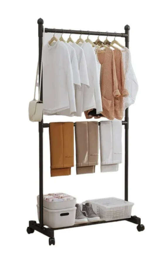 Clothes Lines & Racks Multifunctional Standing Coat Hat Rack with Shoe Rack, EasytoMove